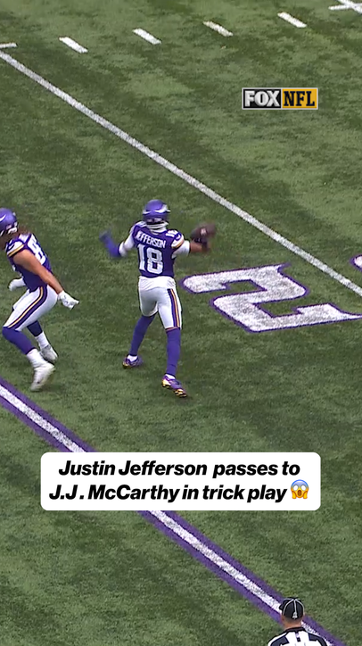 Vikings try the JJ ➡️ JJ Trick Play!