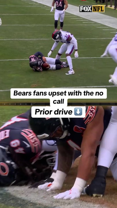 Bears fans were not happy with the no call 