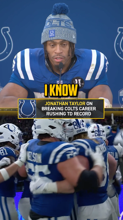 Jonathan Taylor made Colts history today… but credits the guys around him 💙 