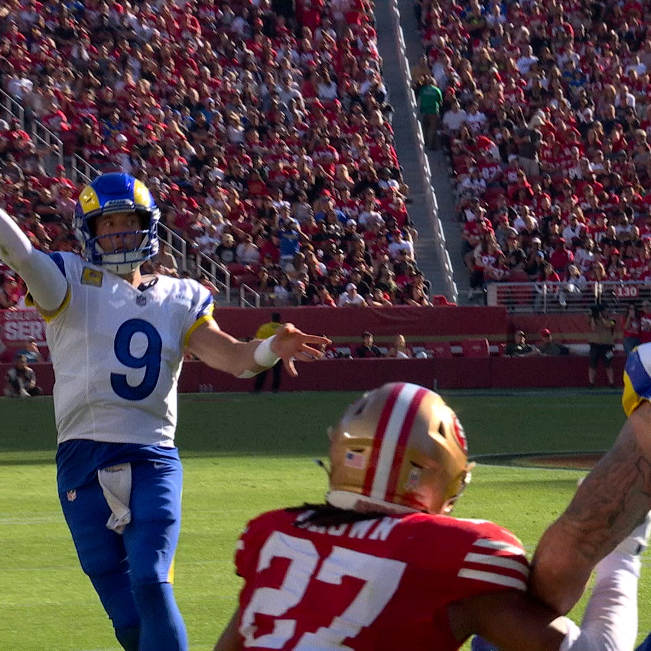 Image for Rams’ Matthew Stafford hits Davis Allen for touchdown vs. 49ers