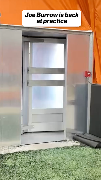 Joe is back at practice 🔥