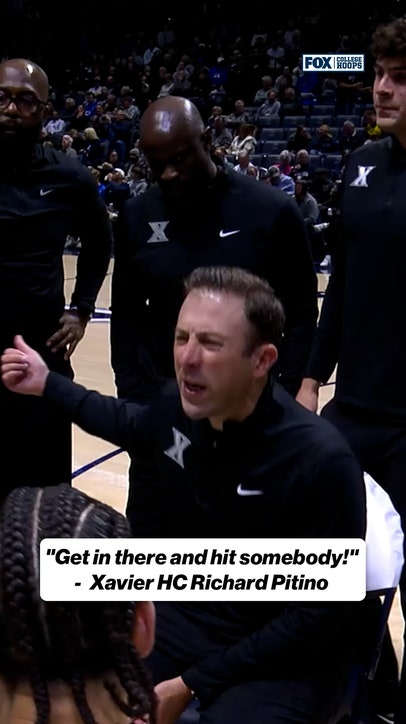 Richard Pitino sounds OFF during a timeout 🗣️
