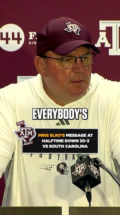 What did Mike Elko say to his team when Texas A&M was done 30-3 at halftime? 🤔