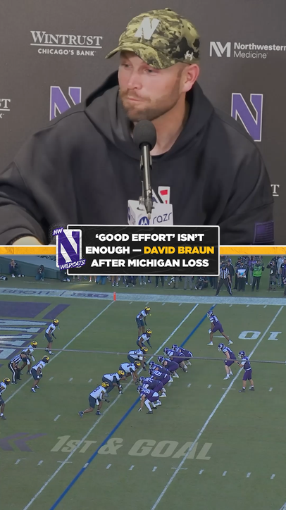 “We came here to WIN” 😤 Northwestern HC after nearly upsetting Michigan