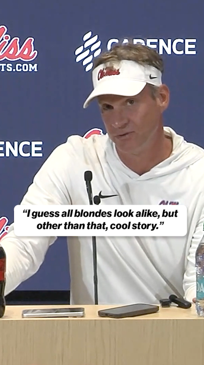 Lane Kiffin: "That's how rumors get started by the way" 😂