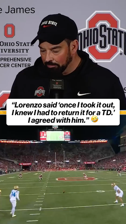 Ryan Day was all smiles talking about Lorenzo Styles' TD return 😆