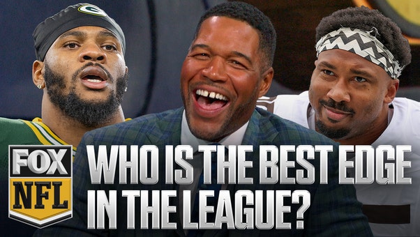 Why Michael Strahan believes Myles Garrett is a better pass rusher than Micah Parsons 👀