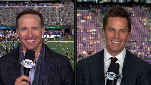 Tom Brady gives broadcasting advice to Drew Brees 🤝 Go Head-to-Head in NFL Trivia | FOX NFL Sunday