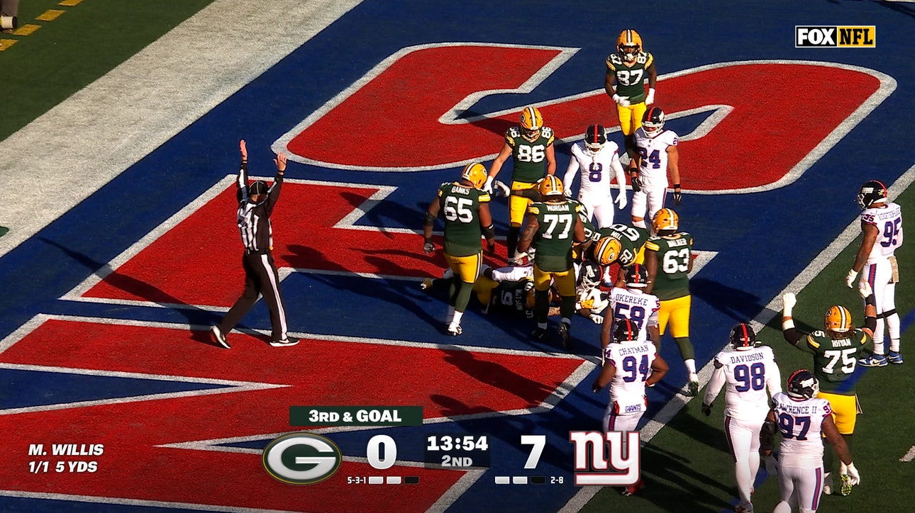 Malik Willis finds Christian Watson for one-yard TD, shrinking Packers' deficit against Giants | NFL Highlights
