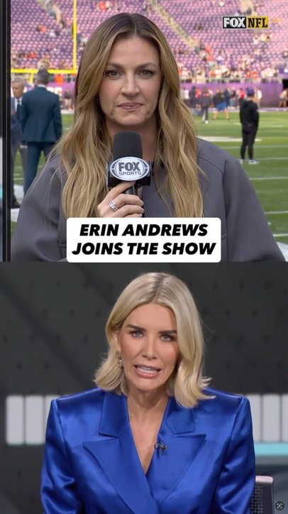 Woohoo! Erin Andrews talks with Charissa Thompson about Bears-Vikings 🙌