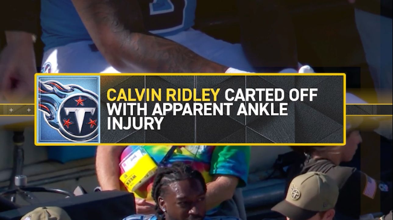 Calvin Ridley was carted off the field against Texans