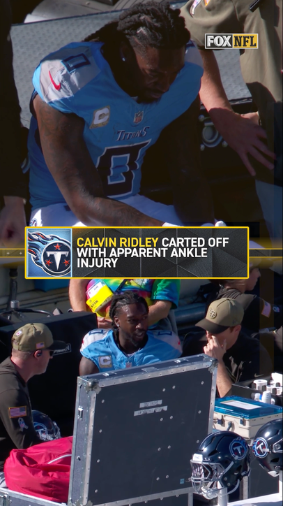 Calvin Ridley was carted off the field against Texans