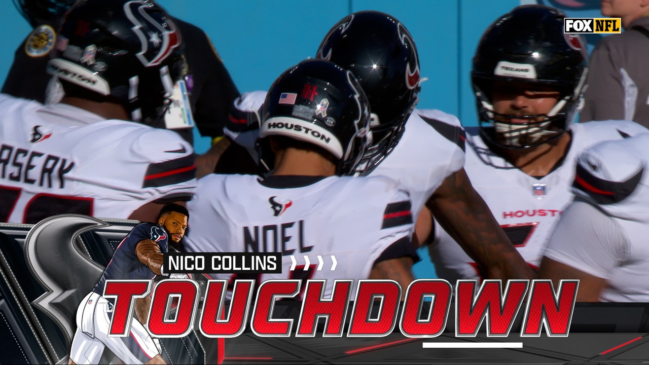 Davis Mills connects with Nico Collins on a 3-yard TD pass, giving Texans lead over Titans | NFL Highlights
