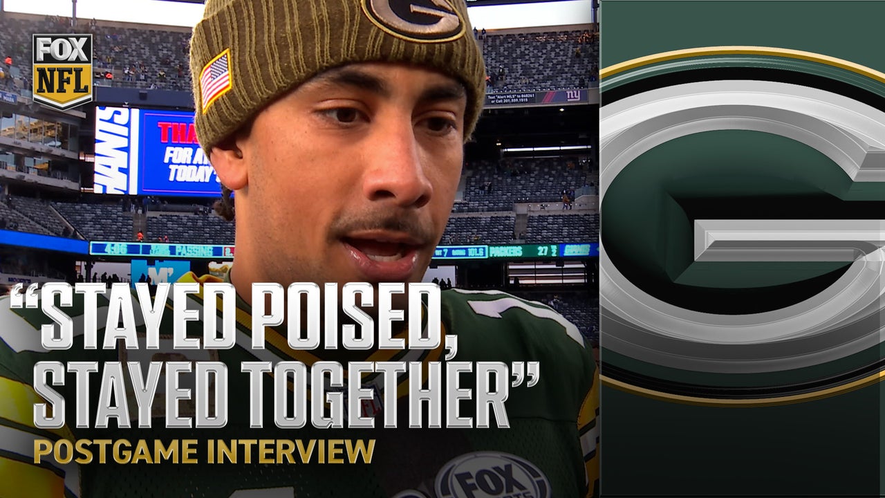 Packers' Jordan Love on comeback win over Giants: 'Get us back on track' 😤