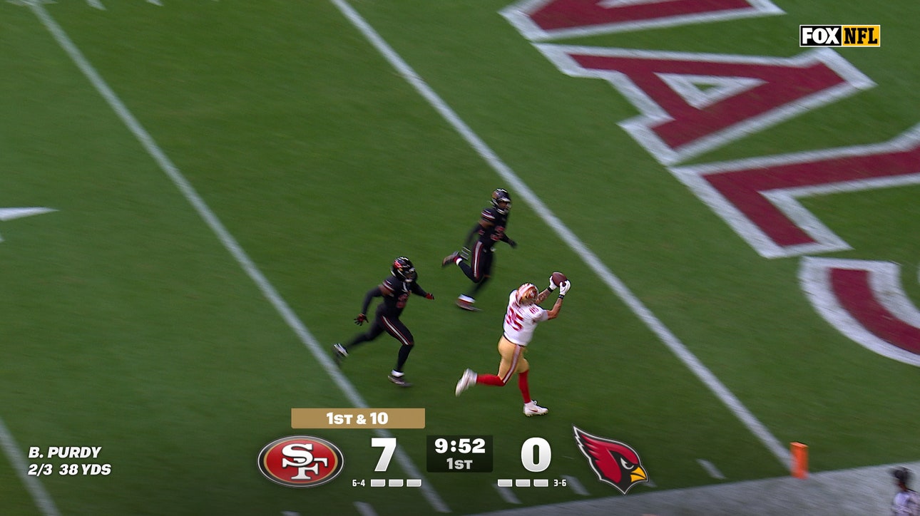 Brock Purdy hits George Kittle for 30-yard TD, extending 49ers lead over Cardinals | NFL Highlights