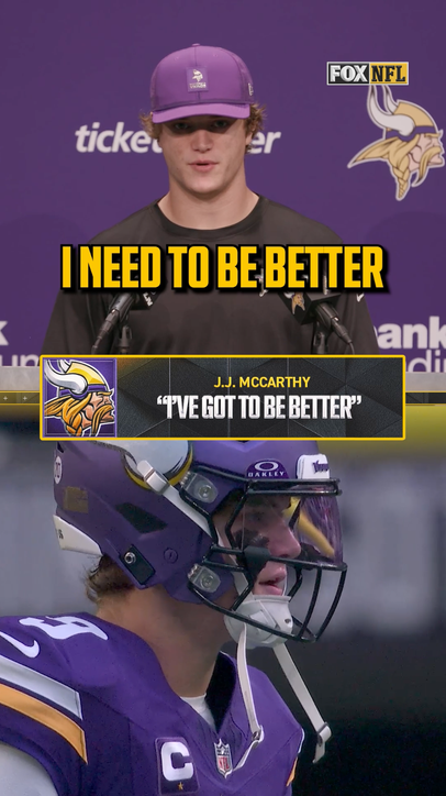 J.J. McCarthy holds himself accountable after recent struggles 🤝
