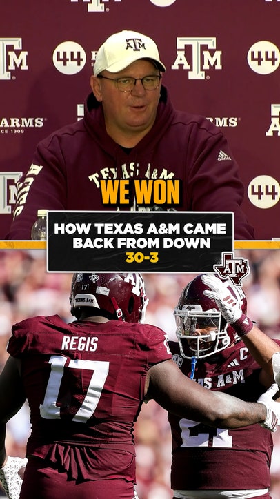 Texas A&M knows how to close out a game no matter how big a lead 🫡