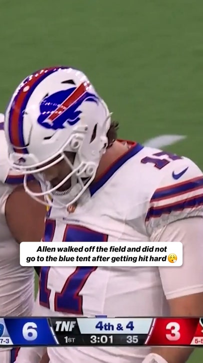 Scary moment for Josh Allen