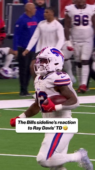 The Bills were HYPED by Ray Davis' TD 😤