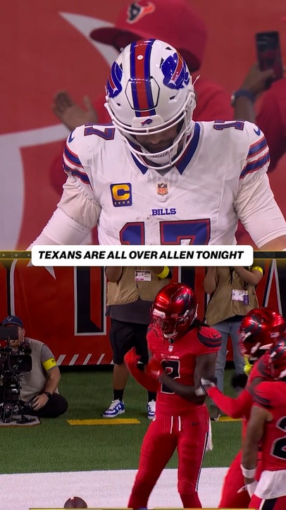 Texans are ALL OVER Josh Allen 😬
