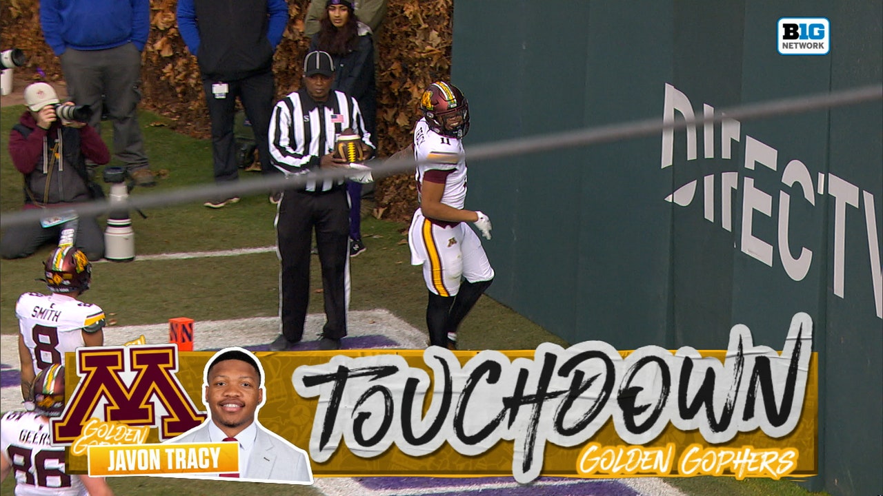 Javon Tracy completes 5-yard pass for a TD, Minnesota takes lead over Northwestern