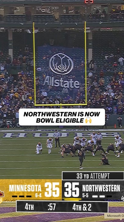 Northwestern wins it at Wrigley on the the FG! 👏