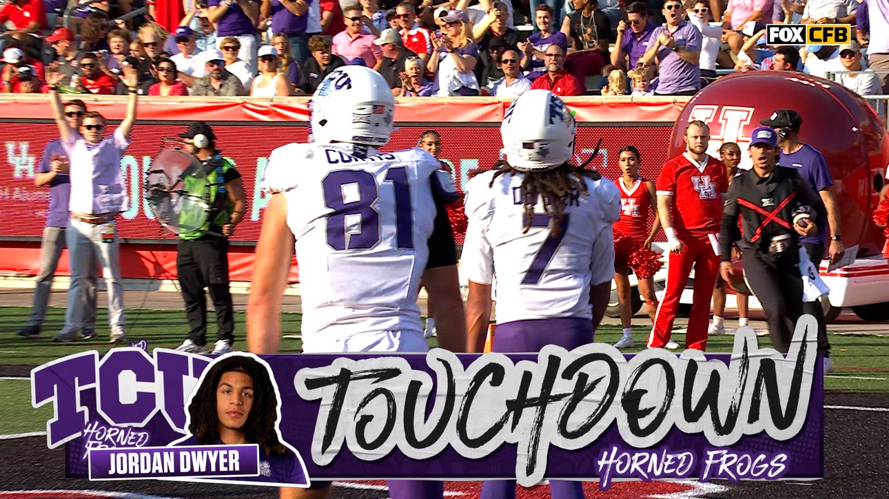 Josh Hoover connects with Jordan Dwyer for 17-yard TD, extending TCU's lead over No. 23 Houston