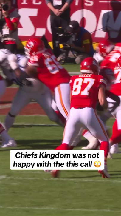 Chiefs were NOT happy with this call 😳