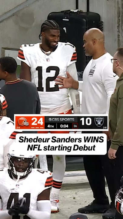 Shedeur Sanders is 1-0 as an NFL starter 😤