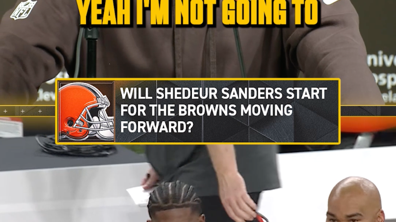 HC Kevin Stefanski was non-committal when asked if Shedeur Sanders would start moving forward 🤔