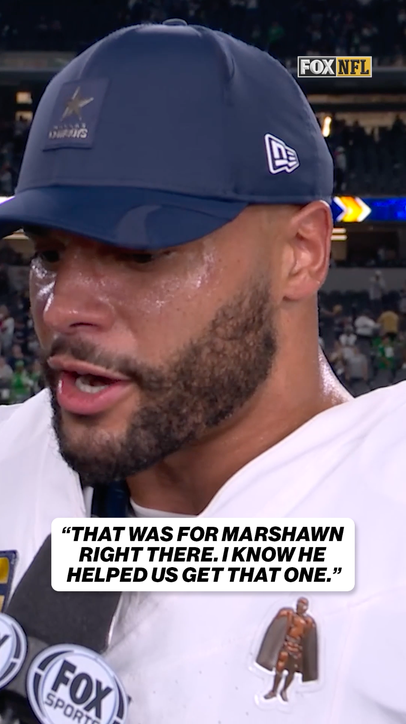 Dak Prescott dedicated the Cowboys comeback victory to late teammate Marshawn Kneeland 💙🕊️