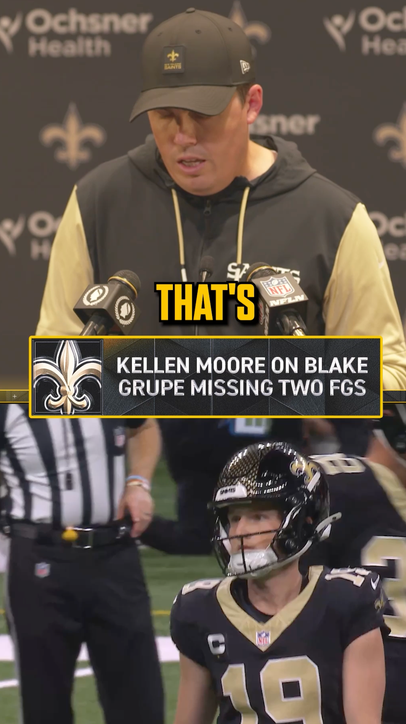 Kellen Moore on Blake Grupe MISSING 2 FGS 😨 