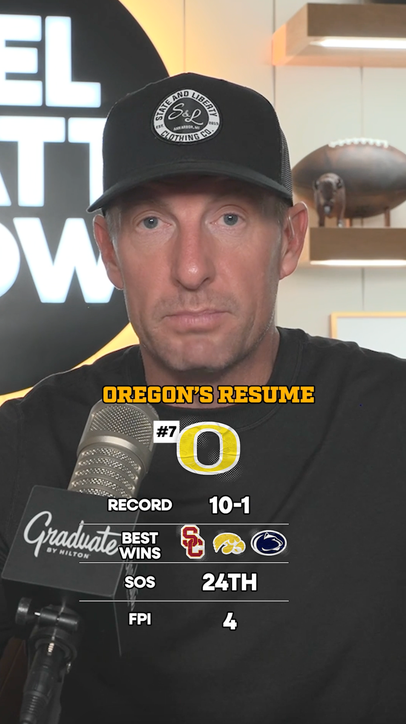 Joel Klatt breaks down Oregon's resume and potential CFP path 👀