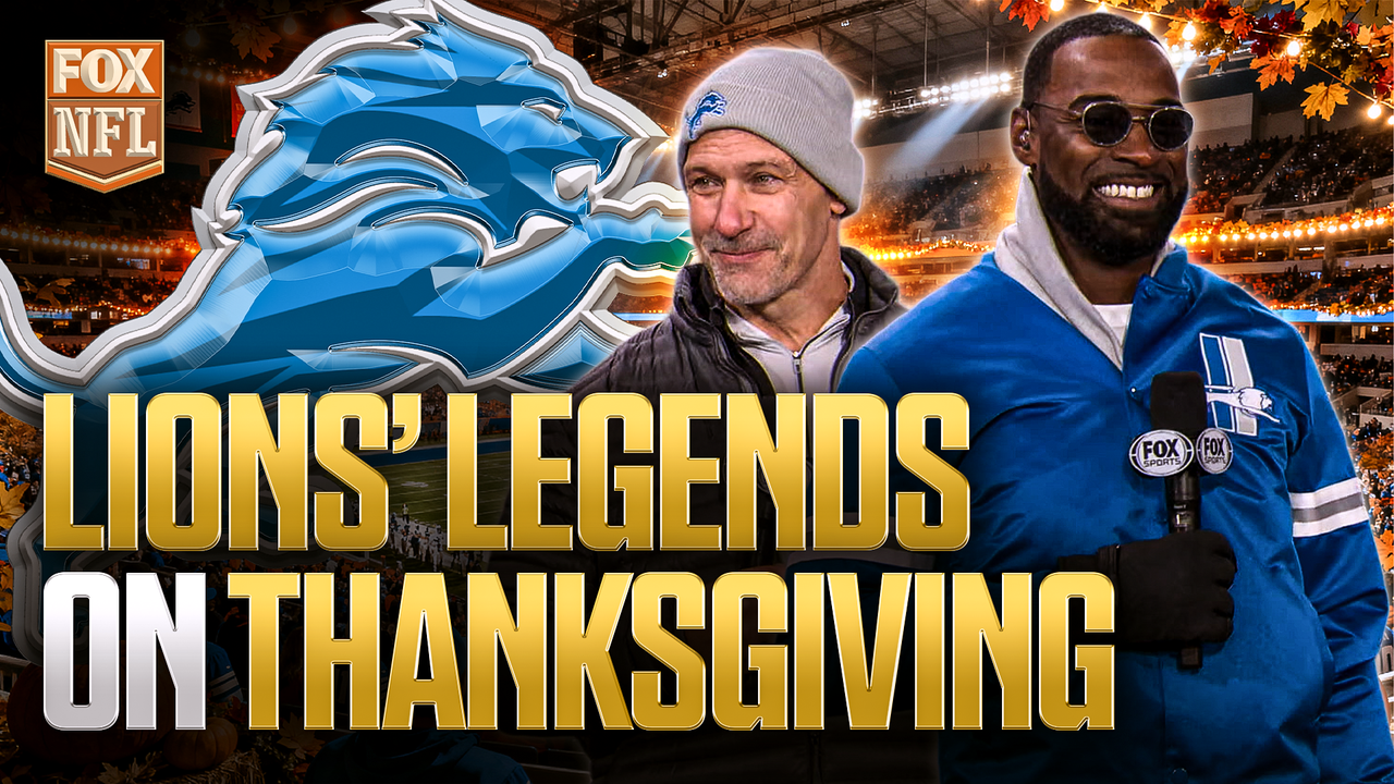 Lions' LEGENDS Calvin Johnson & Chris Spielman Share How Football Shapes Thanksgivings in Detroit