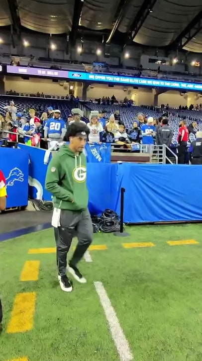 Jordan Love is in the building 💪  😎On the field with Oakley Meta