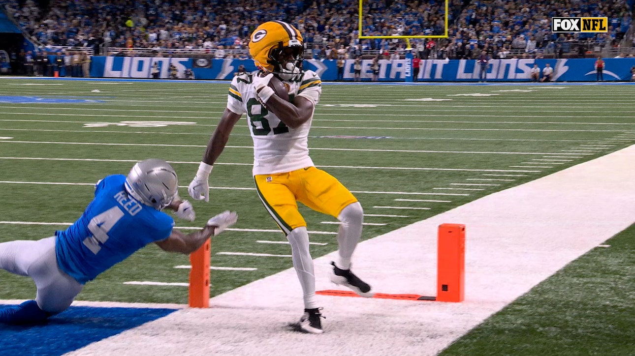 Packers' Jordan Love connects with Romeo Doubs for a two-yard TD vs. Lions | NFL Highlights