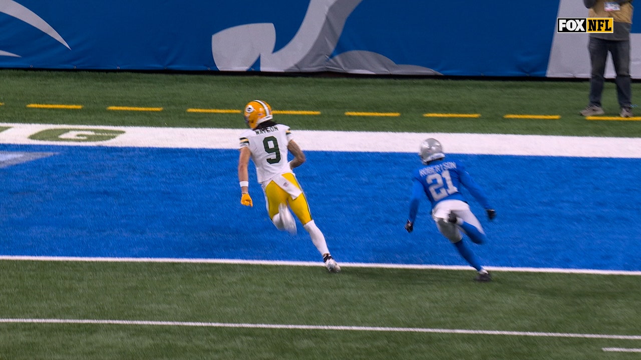 Jordan Love finds Christian Watson for a 51-YARD touchdown vs. Lions | NFL Highlights