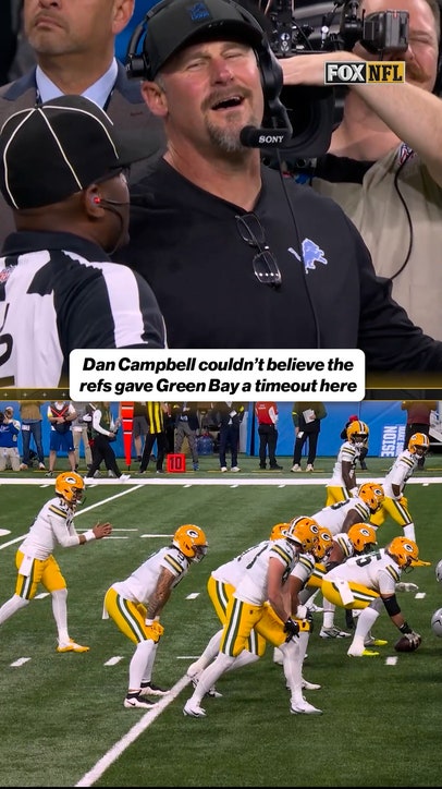 Dan Campbell couldn't believe it 😂