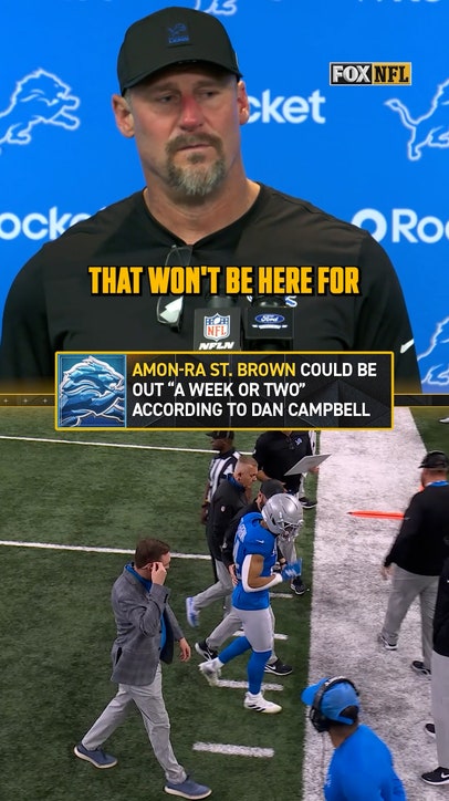 Dan Campbell gives injury update on Amon-Ra St. Brown 🚨