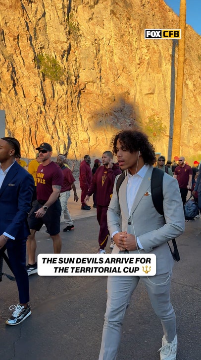 Arizona State ARRIVES for the territorial cup 🔱