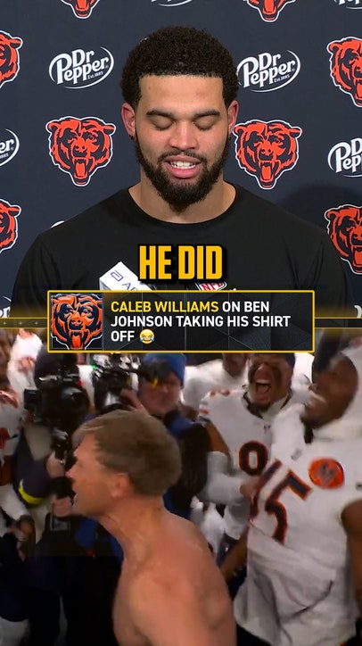 Caleb Williams was loving the Ben Johnson hype 😂