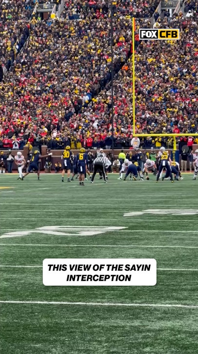 Julian Sayin intercepted in the 1st Quarter 😬