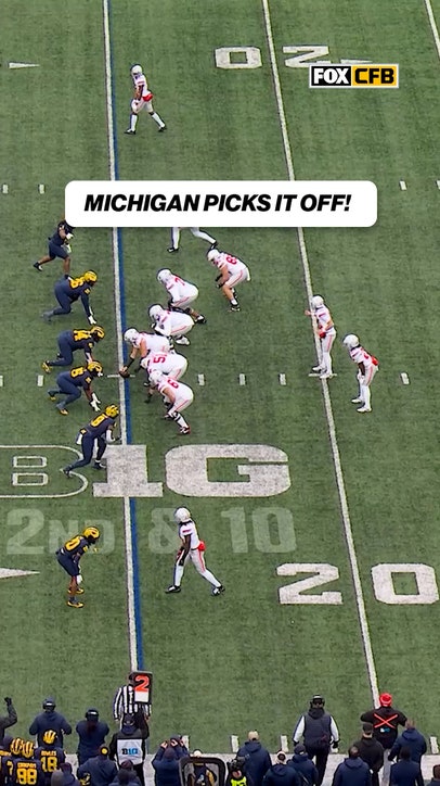 Michigan picks off Ohio State! 😤