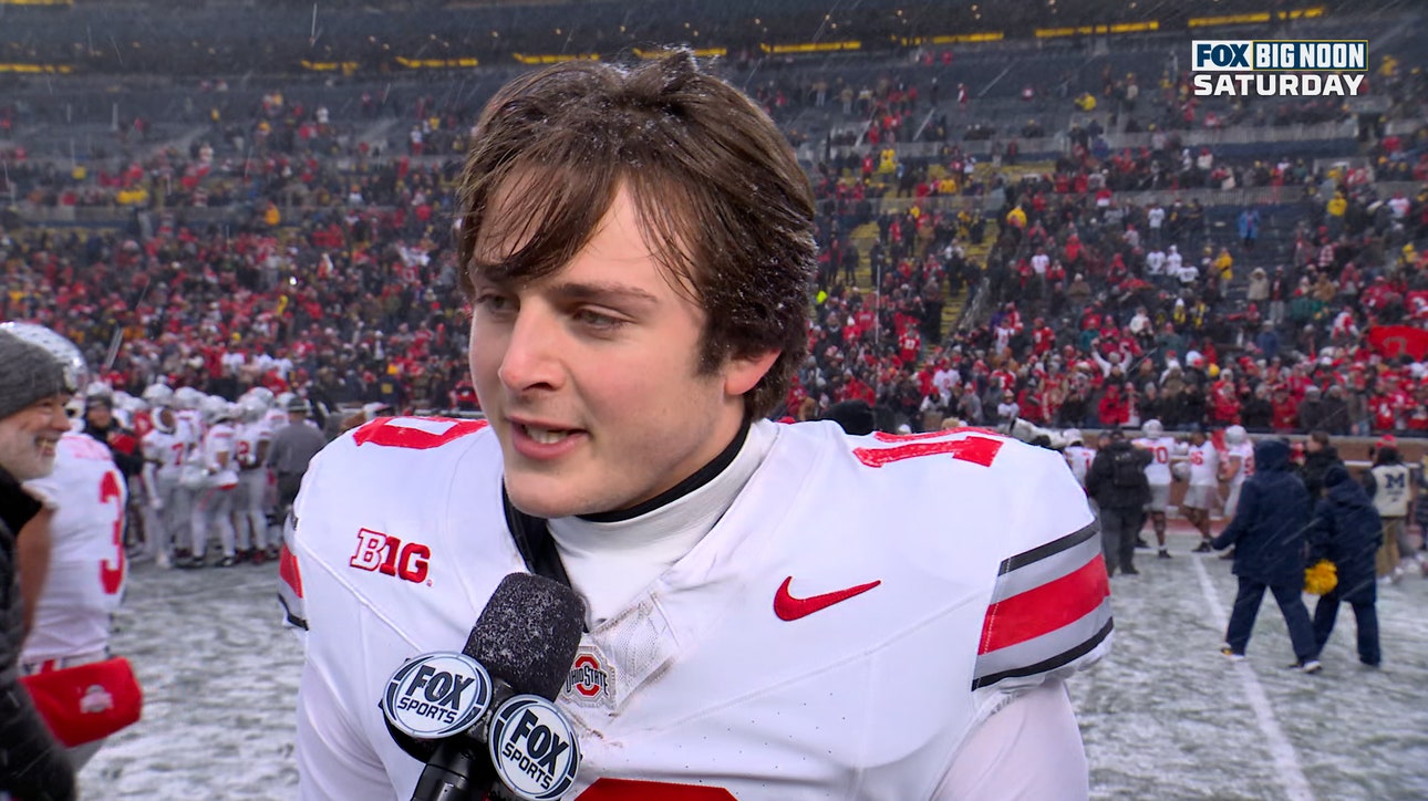 Julian Sayin on Ohio State's win over Michigan: 'Elite focus throughout the entire game'