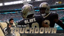 Tyler Shough connects with Chris Olave on 17-yard TD to cut Saints’ deficit against Dolphins | NFL Highlights