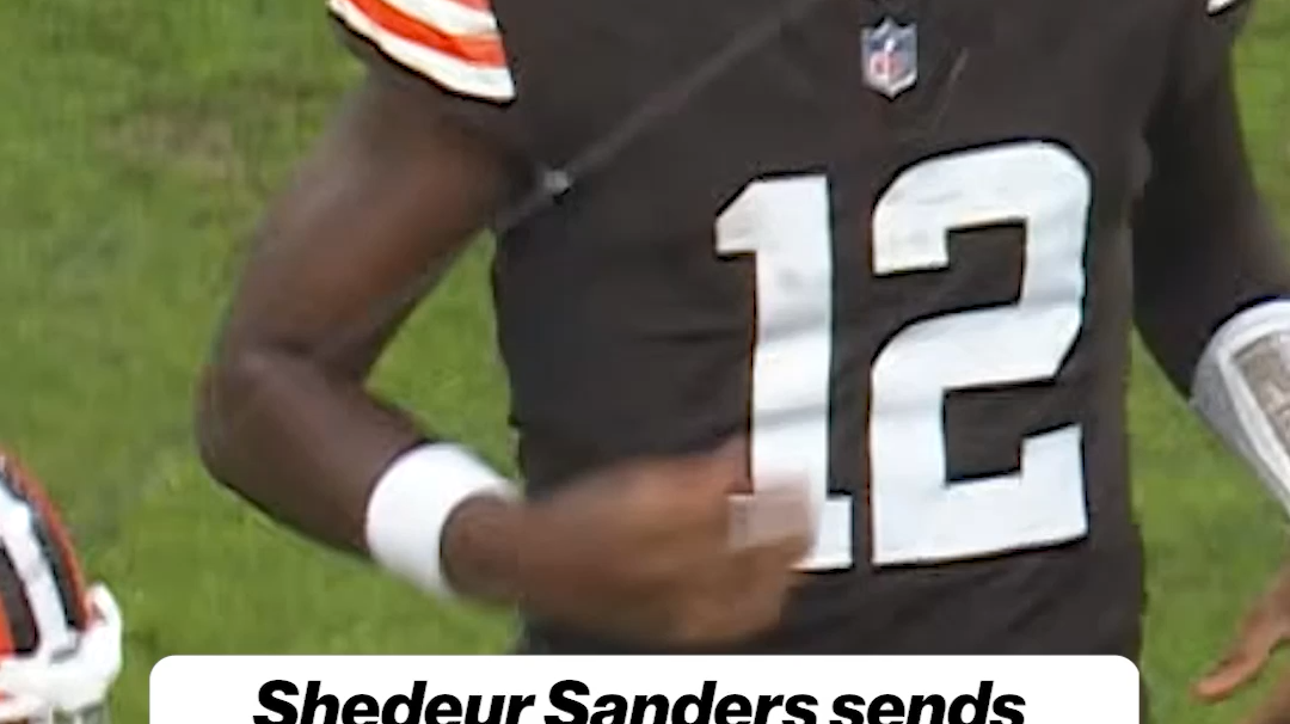 Shedeur is BACK in the game 🚨