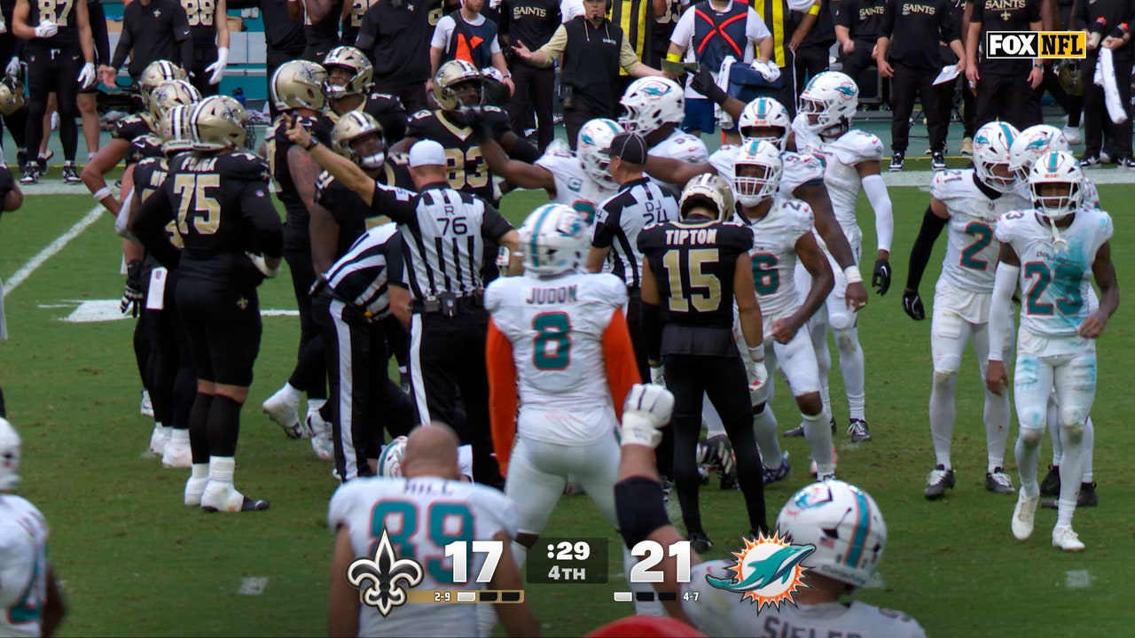 Dolphins stop Saints on fourth down attempt to seal late victory at home | NFL Highlights 