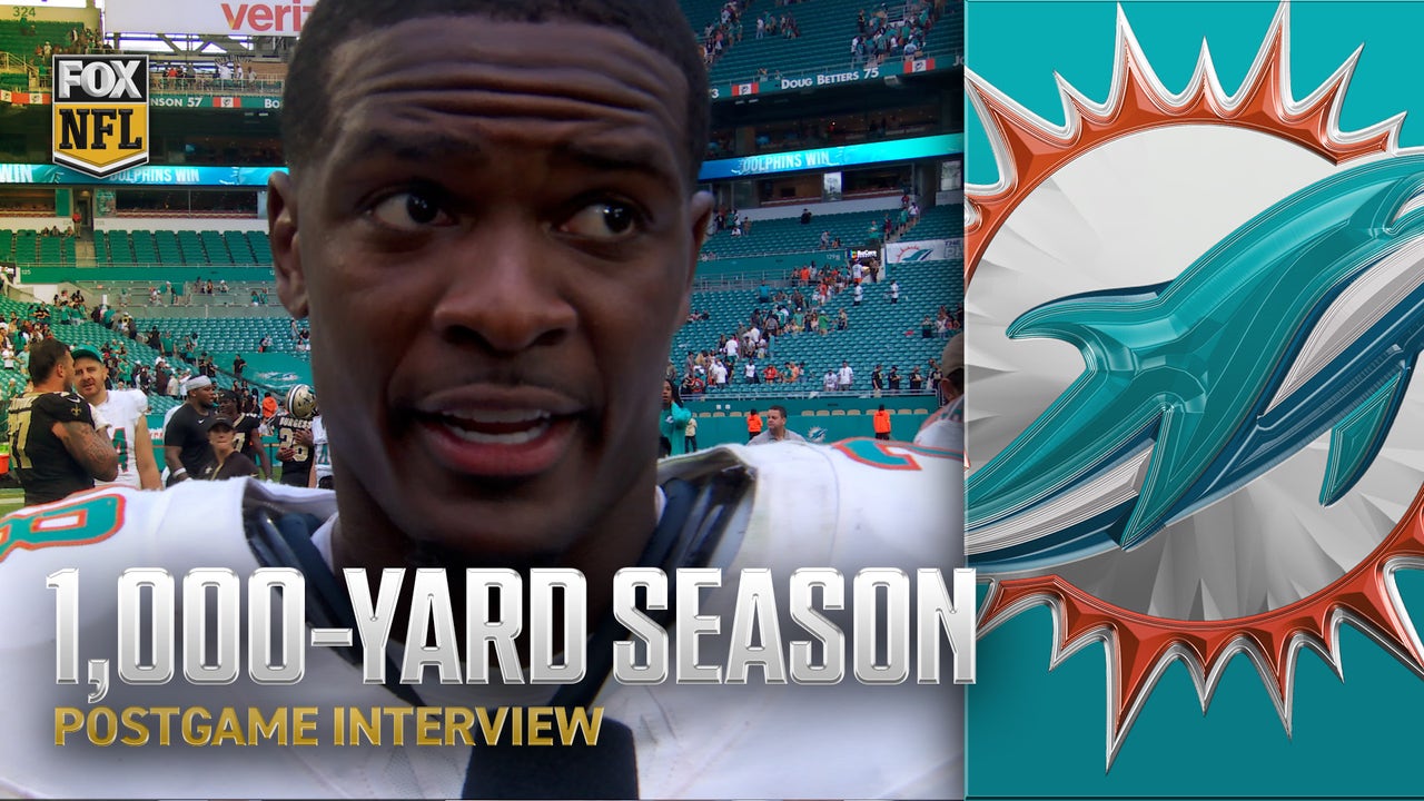 De’Von Achane BREAKS milestone with his first 1,000-yard season in the Dolphins’ win over the Saints