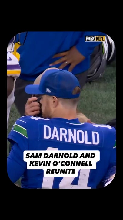 Sam Darnold reconnects with Kevin O'Connell ❤️