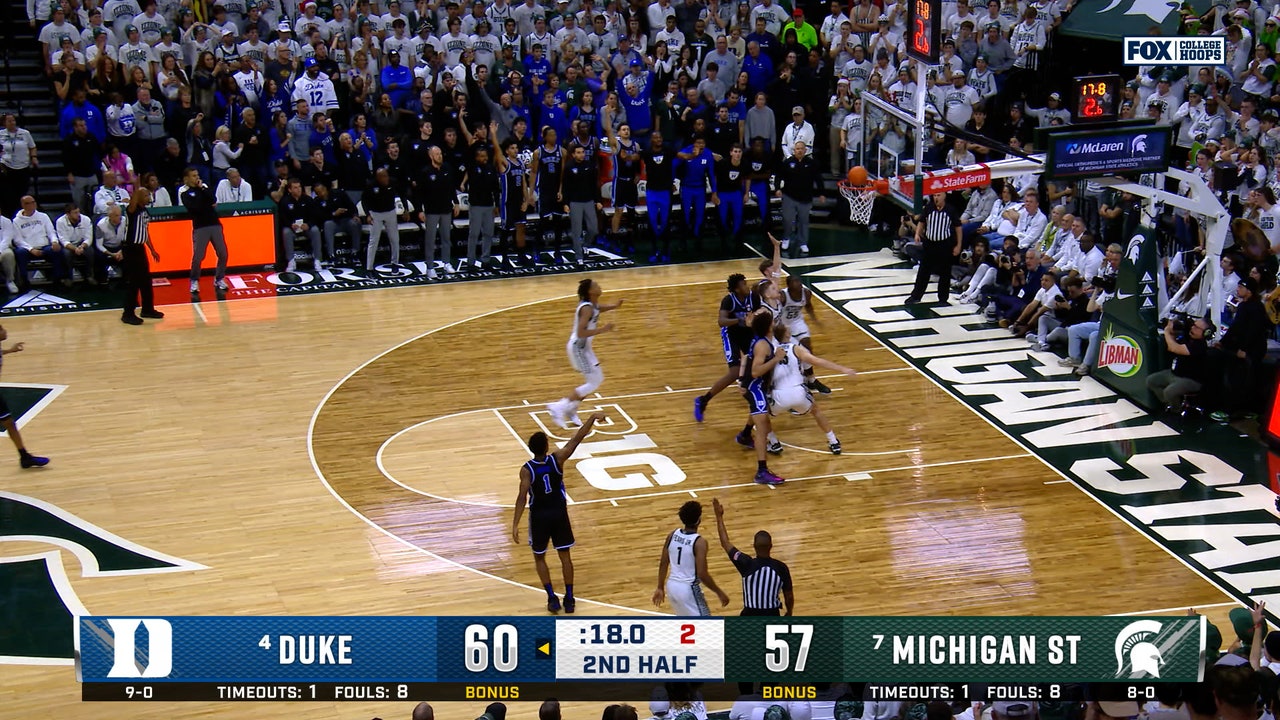 Caleb Foster hits dagger 3-pointer, sealing Duke's win over Michigan State